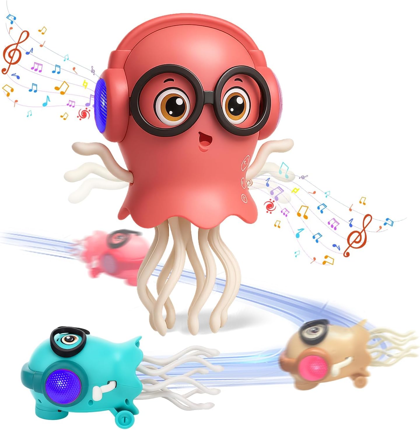 Desert King™ Musical Dancing Jellyfish Toy – LED Lights, Smart Obstacle Avoidance & Interactive Educational Toy for Kids
