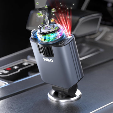 5-in-1 Starlight Car Diffuser & Charger — Aromatherapy, Galaxy Light Projector & Fast Charging in One