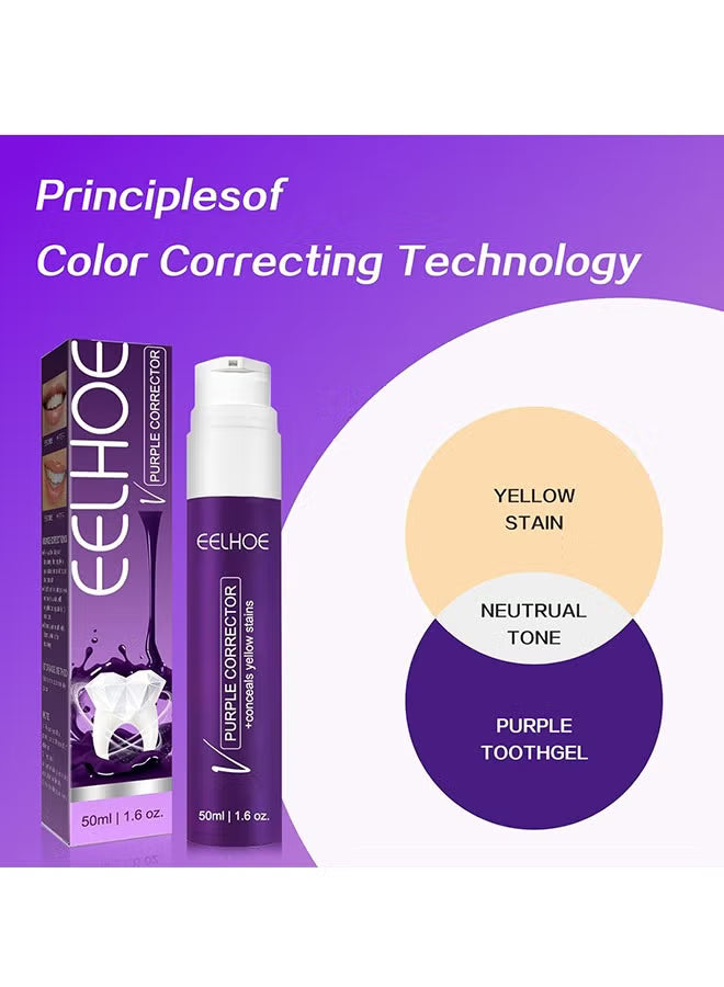 Purple Teeth Whitening Toothpaste – Bright Smile Color Corrector | 50ml
